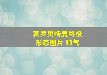 赛罗奥特曼终极形态图片 帅气